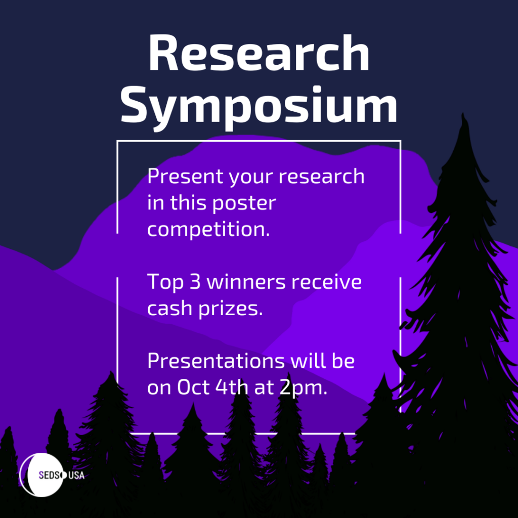 Research Symposium - Present your research in this poster competition. The top three winners will receive cash prizes. Presentations will be on October 4th at 2pm.